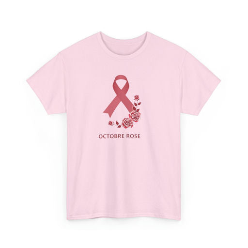 T-shirt Éco-Responsable Octobre Rose – Ensemble contre le Cancer Printify