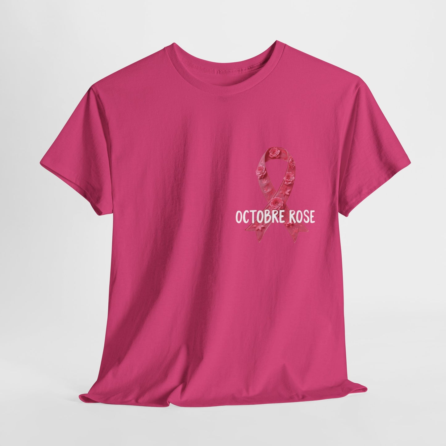 T-shirt Éco-Responsable Octobre Rose – Ensemble contre le Cancer Printify