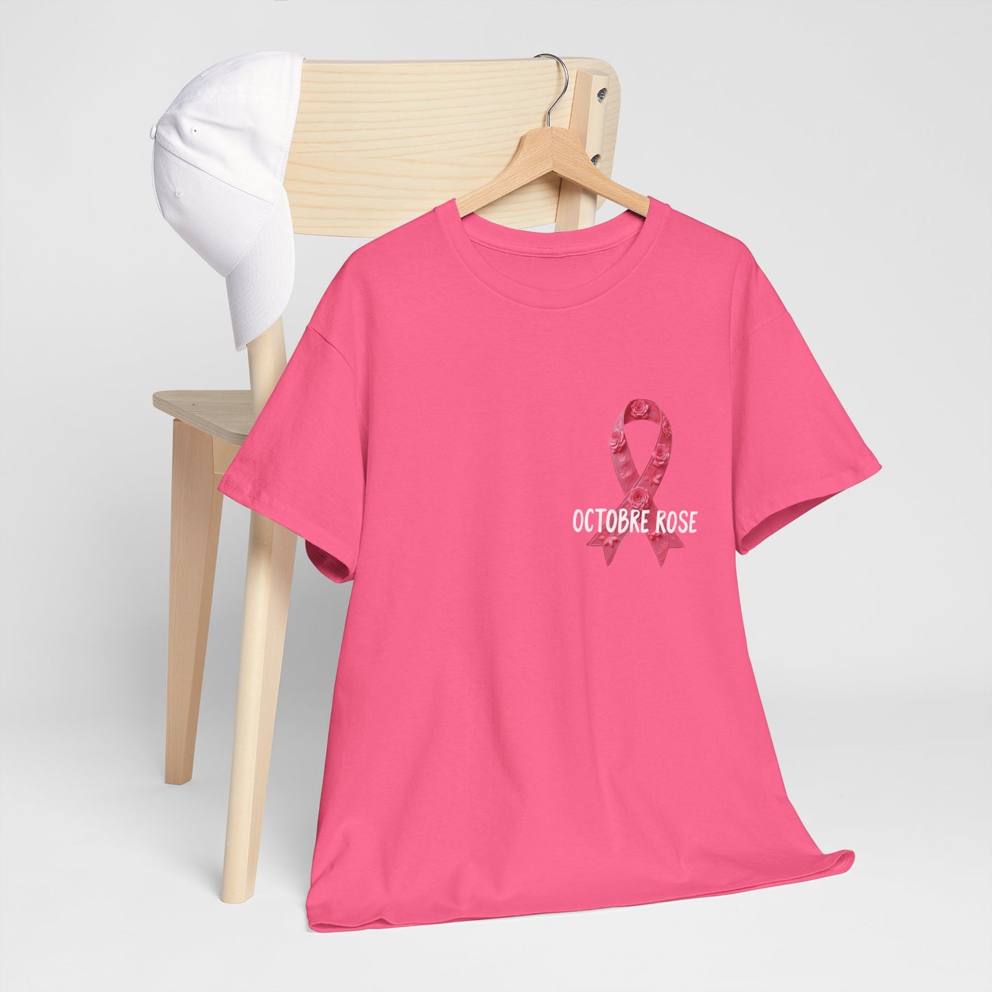 T-shirt Éco-Responsable Octobre Rose – Ensemble contre le Cancer Printify