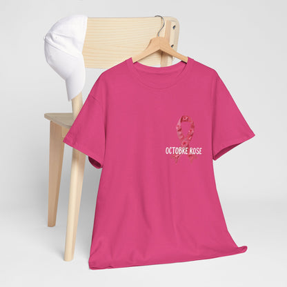 T-shirt Éco-Responsable Octobre Rose – Ensemble contre le Cancer Printify