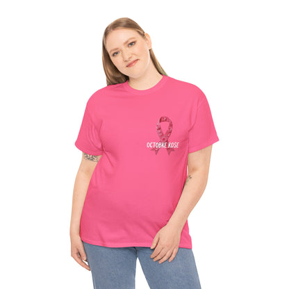 T-shirt Éco-Responsable Octobre Rose – Ensemble contre le Cancer Printify