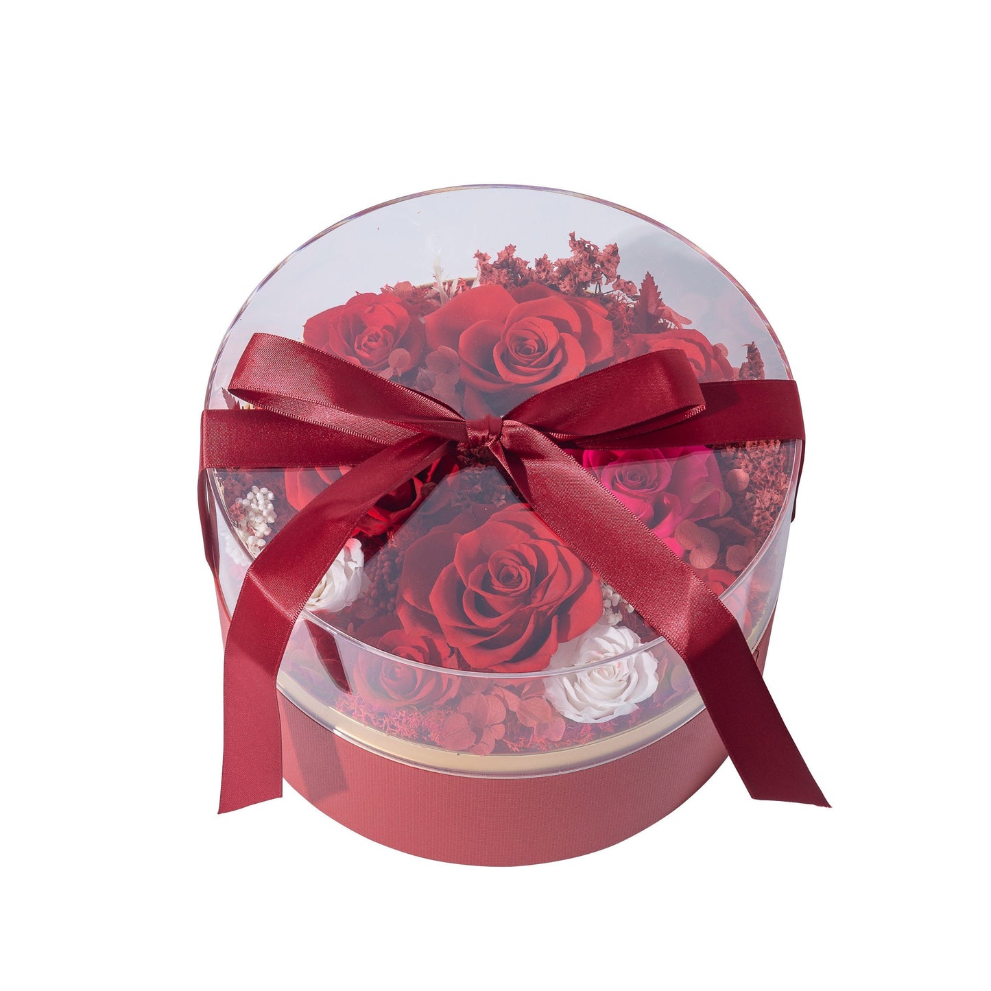 Eternal Rose Round Box : Élégance Florale Intemporelle ozerozgpt