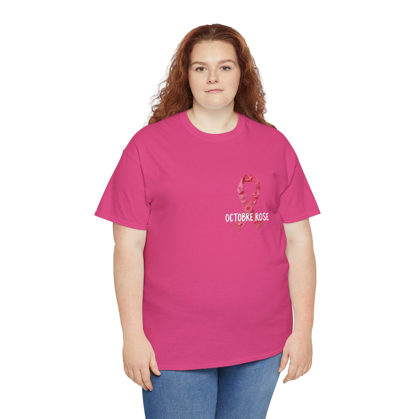 T-shirt Éco-Responsable Octobre Rose – Ensemble contre le Cancer Printify