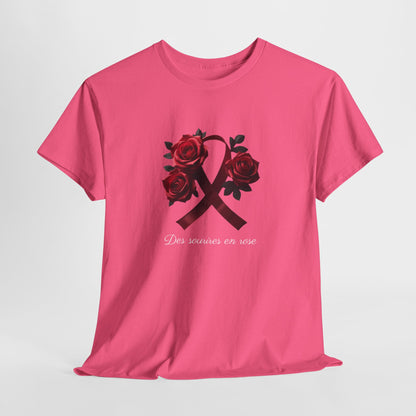 T-shirt Éco-Responsable Octobre Rose – Ensemble contre le Cancer Printify