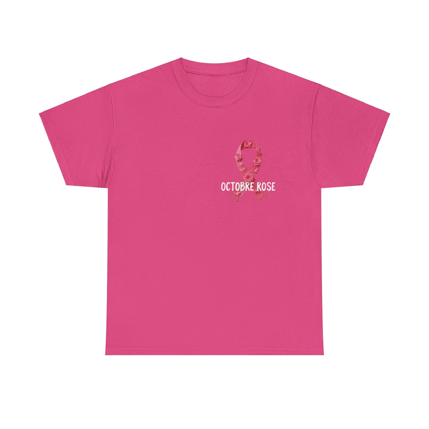 T-shirt Éco-Responsable Octobre Rose – Ensemble contre le Cancer Printify