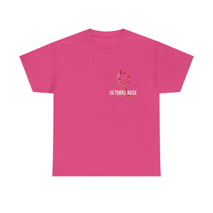 T-shirt Éco-Responsable Octobre Rose – Ensemble contre le Cancer Printify