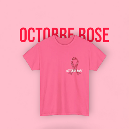 T-shirt Éco-Responsable Octobre Rose – Ensemble contre le Cancer Printify