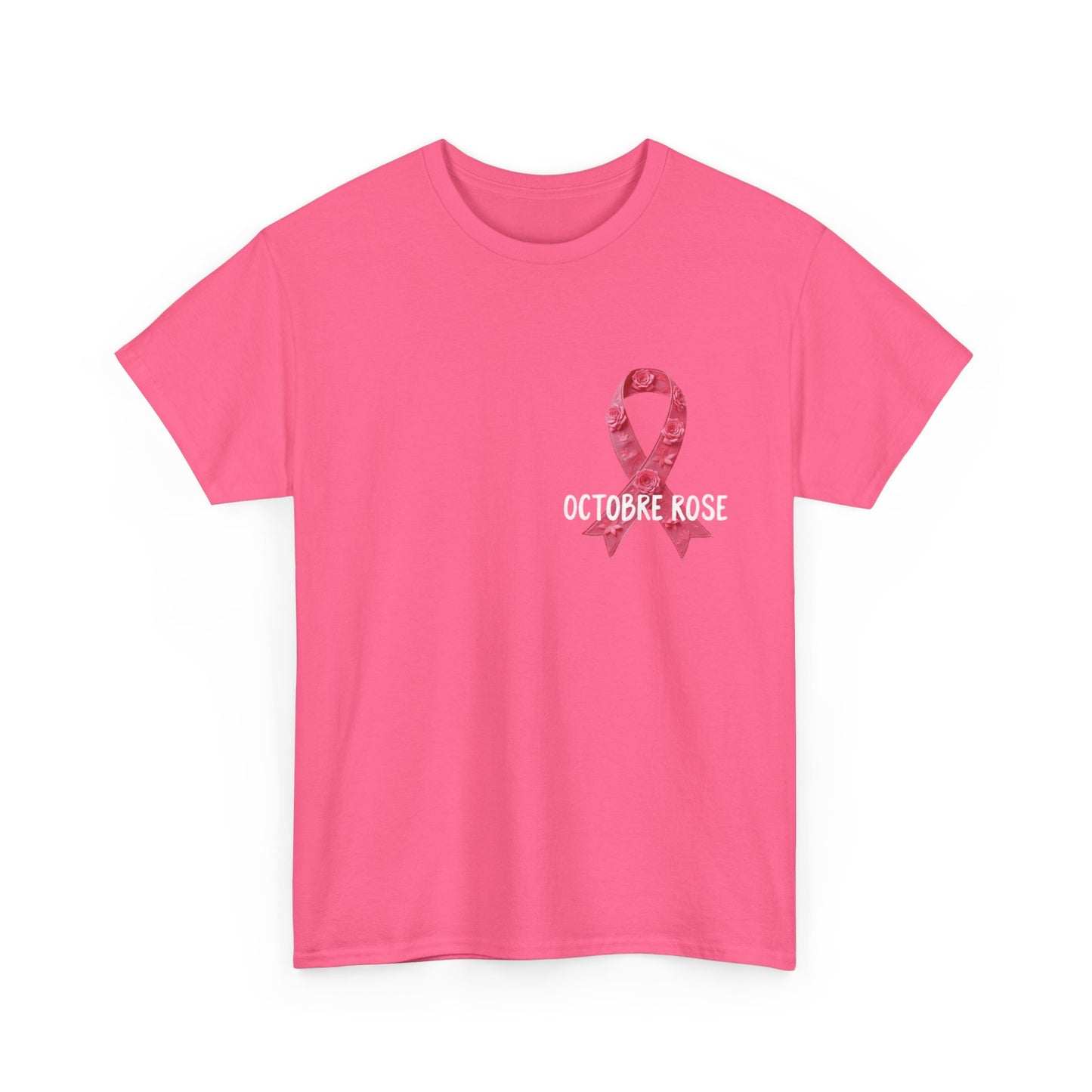 T-shirt Éco-Responsable Octobre Rose – Ensemble contre le Cancer Printify