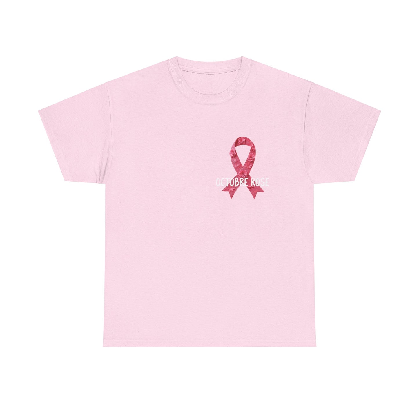 T-shirt Éco-Responsable Octobre Rose – Ensemble contre le Cancer Printify