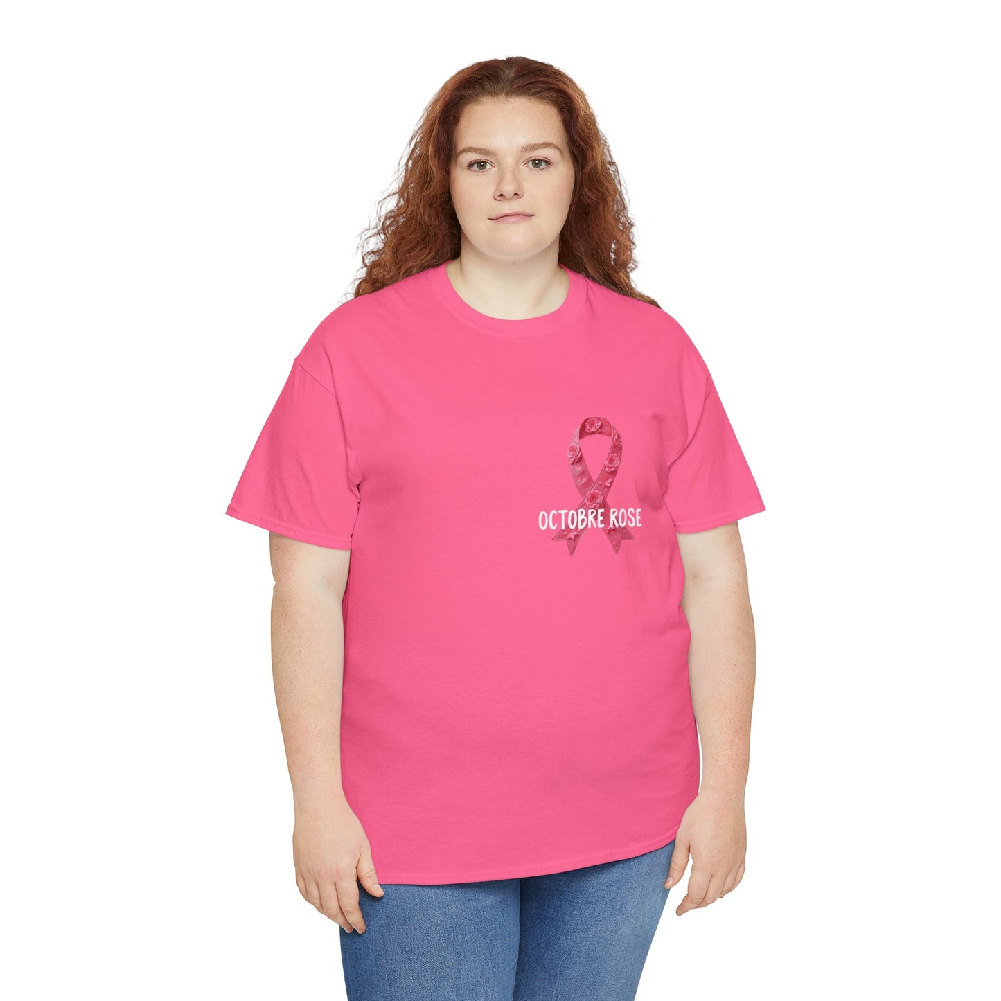 T-shirt Éco-Responsable Octobre Rose – Ensemble contre le Cancer Printify