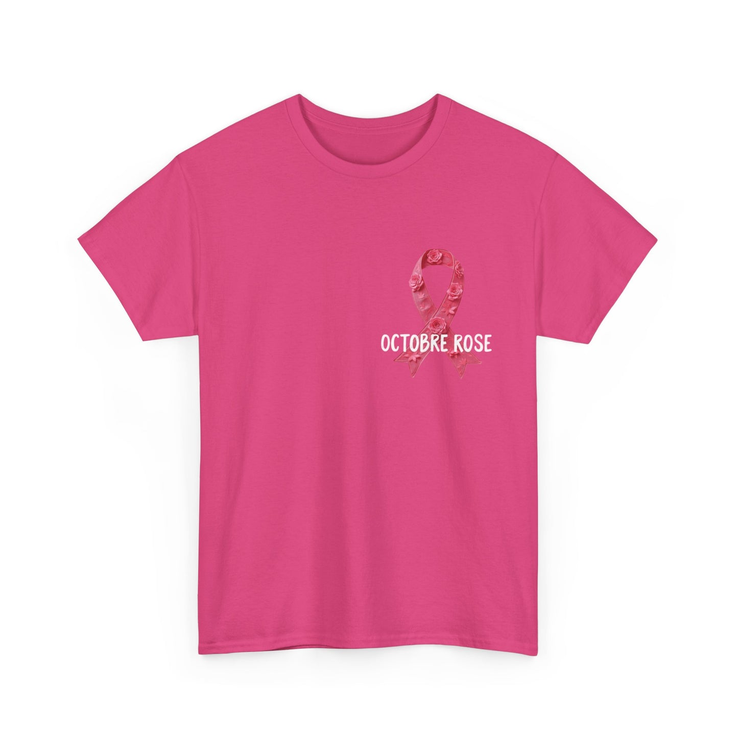 T-shirt Éco-Responsable Octobre Rose – Ensemble contre le Cancer Printify