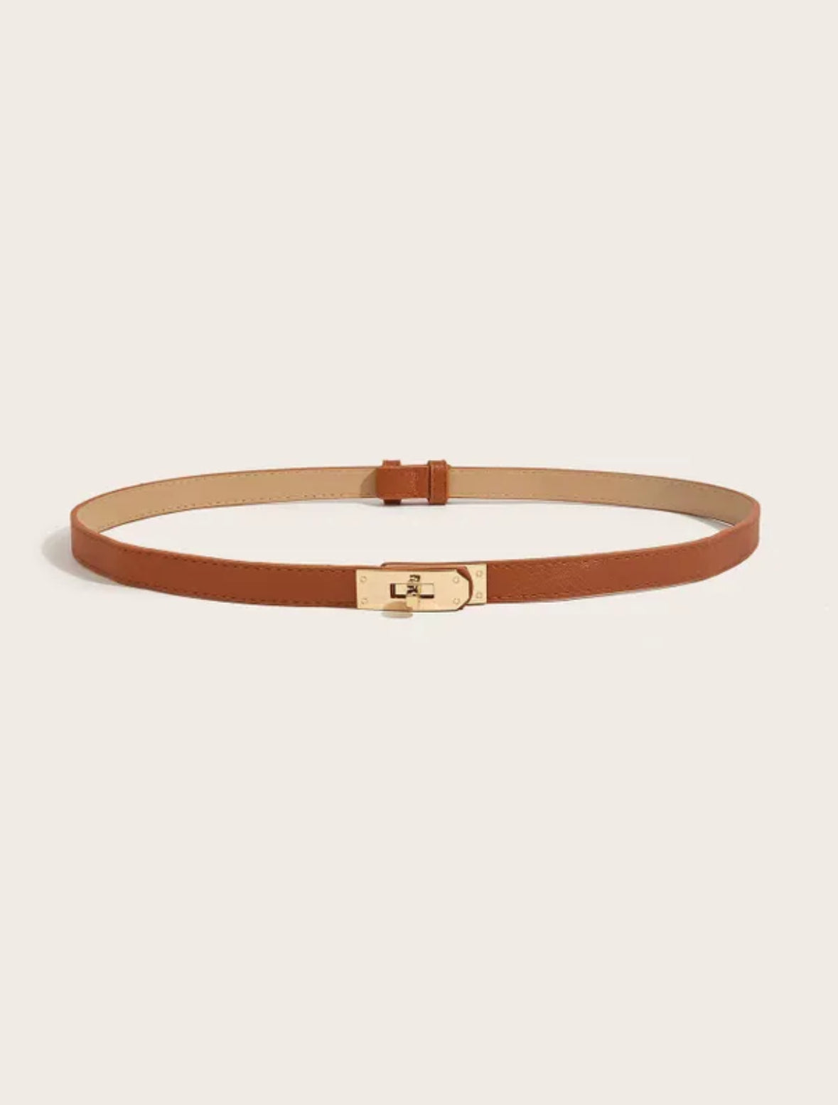 Ceinture inspi Hermès camel Acces’ by Liliha