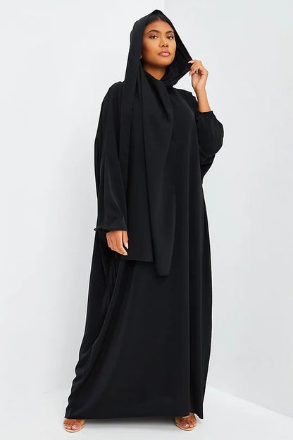 Abaya voile intégré noir My Store