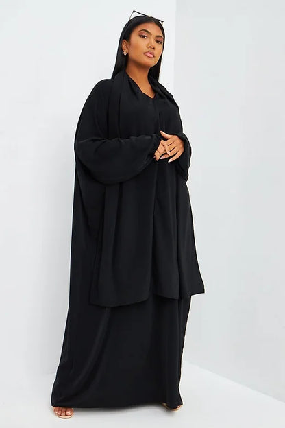 Abaya voile intégré noir My Store