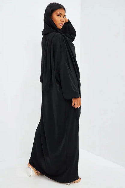 Abaya voile intégré noir My Store