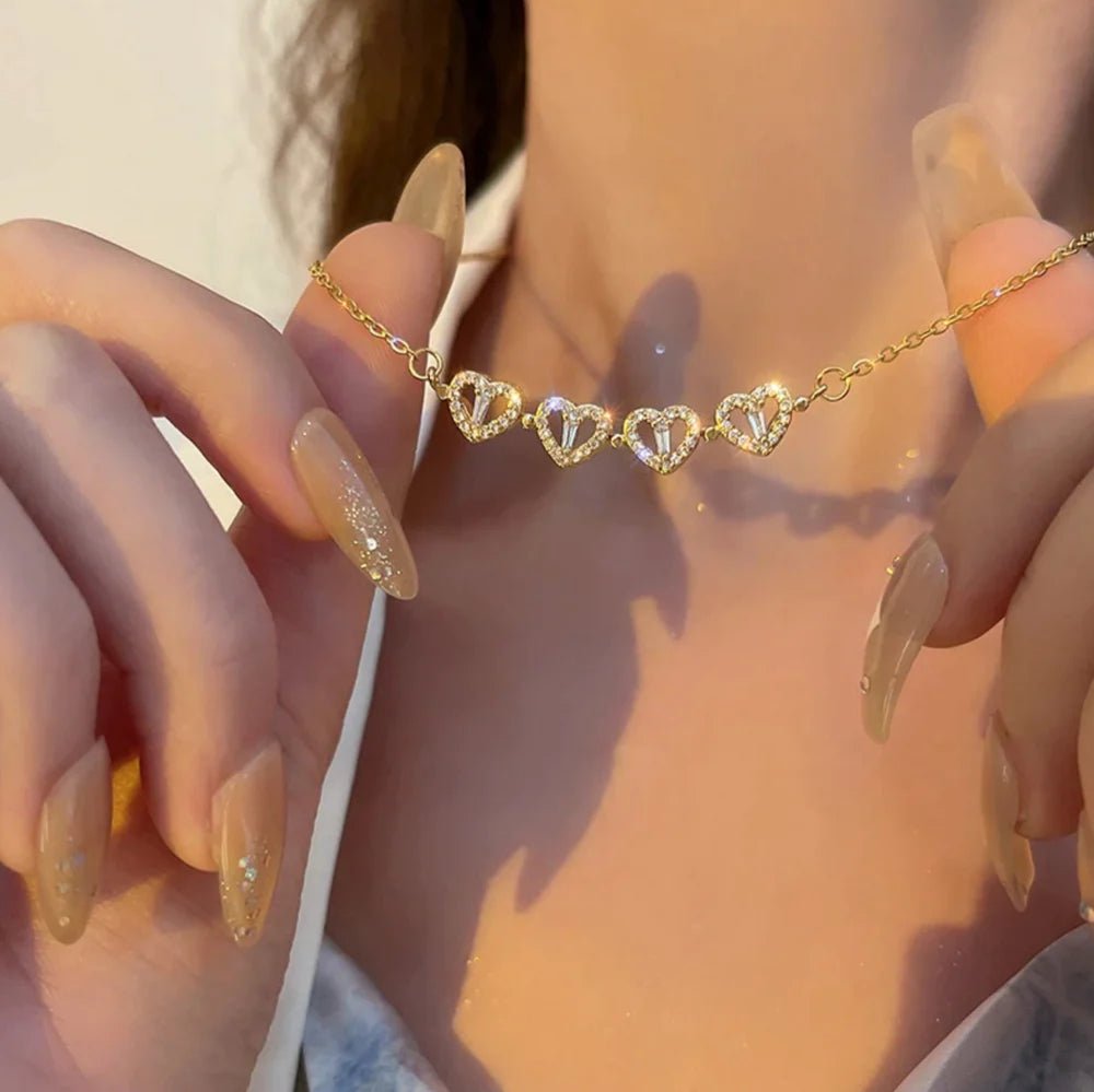 Collier Trèfle en Forme de Cœur : Symbole de Chance et d'Amour - Ozeroz