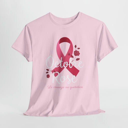 T-shirt Éco-Responsable Octobre Rose – Ensemble contre le Cancer Printify