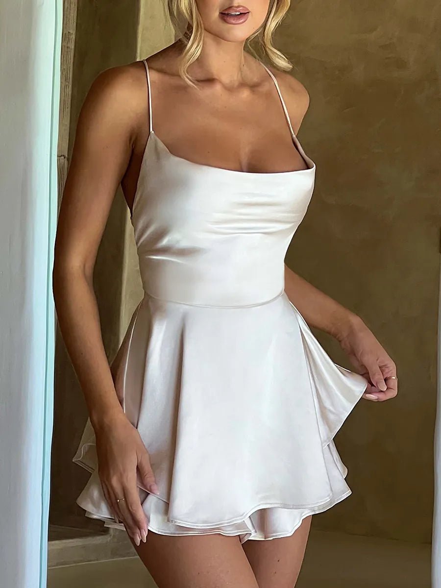 Robe sans bretelles Summer Blanche - Ozeroz