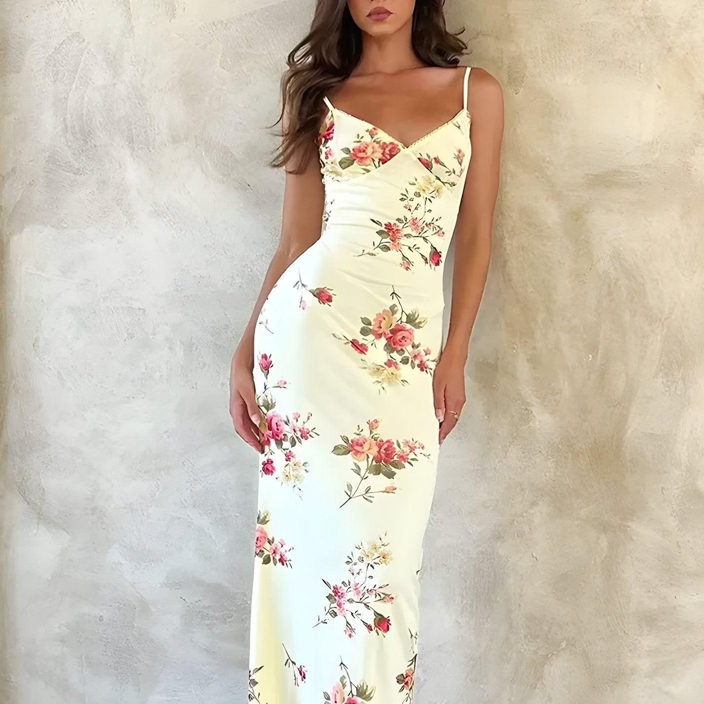 Robes Maxi Dos Nu Floral : Tenue Chic pour Soirées 2024 - Ozeroz